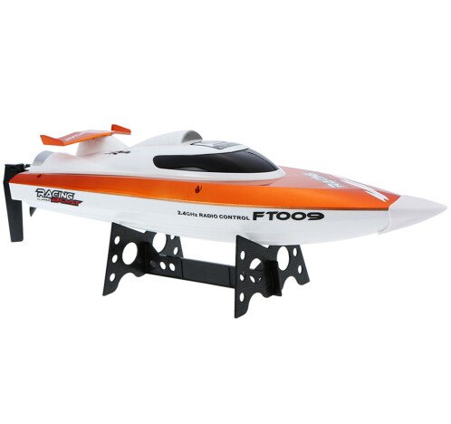 Barca cu telecomanda iUni FT009 Top Speed Racing Flipped Boat, Portocaliu