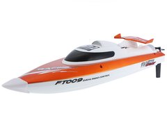 Barca cu telecomanda iUni FT009 Top Speed Racing Flipped Boat, Portocaliu